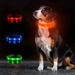 Waterproof Durable Rechargeable LED Dog Collar For Small Medium Large Dogs