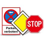 12x12 Inch Mandatory Vehicles Refelctive Traffic Signs Stop For Street Road