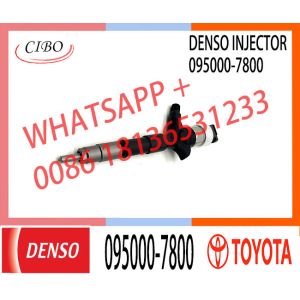 common rail injector 23670-30310 095000-7800 injector for TOYOTA 2KD-FTV, D-4D,