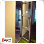 Multi Color Hinged Security Doors , Sound Insulation Aluminium Glass Front Door
