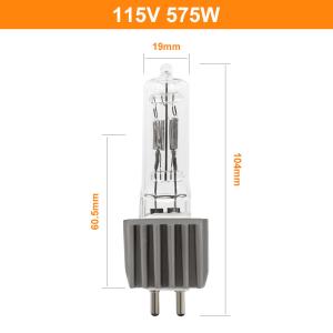 China 575W G9.5 Bi Pin Halogen Bulb Stage ETC 115V Silver factory