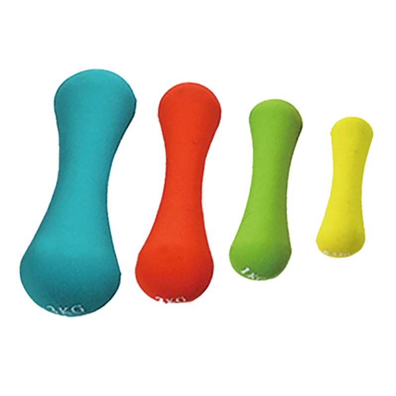 Gymnasium Neoprene Dipped Dumbbells 6kgs Bone Vinyl Coated Dumbbells
