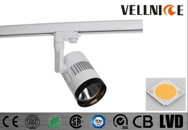 30W 3000K Aluminum Die Casting Body Rail Track Lighting CE with Different Beam