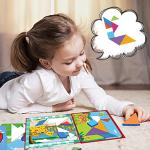 Colorful Magnetic EVA Tangram Toys Portable Functional