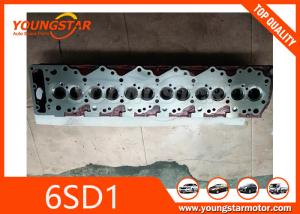 China Casting Iron Engine Cylinder Head For Excavator Parts Isuzu 6SD1 12V / 6CYL factory