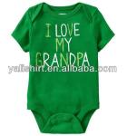 custom top quality Humor Graphic printed baby bodysuit