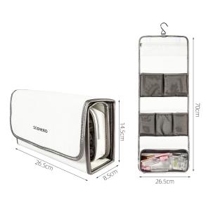 China Dupont Tyvek Travel Hanging Toiletry Bag For Bathroom factory