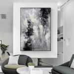 Handpainted Large Acrylic Wall Art Oil Painting on Abstract Art Artwork with