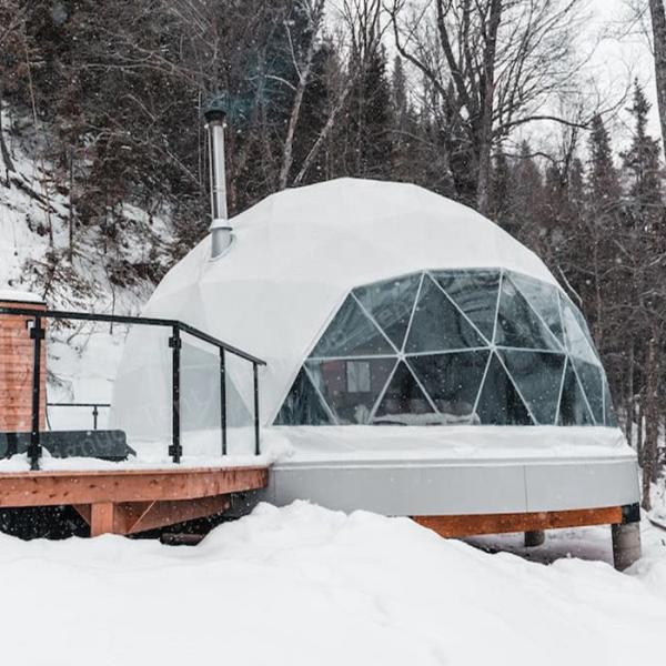 Five Star Geodesic Dome Tent Outdoor Glamping Igloo House Winter Domo Hotel