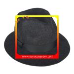 T8981177 Sun Accessory customized fashion winner 100% wool felt fedora hats,