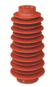 China 140X380mm Epoxy Resin Support Capacitor Insulators , Electrical Post Insulators factory