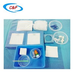 China Blue Disposable Angiography Drape Set Pack for Medical Procedures factory