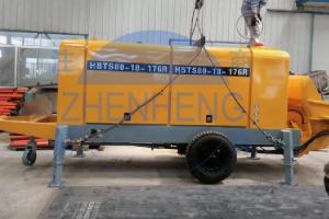 China Rubber Hose Diesel Concrete Pump Equipment 360l Oil Tank Capacity Custom Color factory