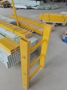 China Fibreglass Square Tube Ladder Acid Resistance Easy Installation factory