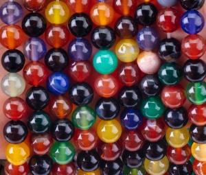 China Natural Healing Energy Flower Agate Beads For Jewelry Making factory
