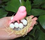 New creative gift product Sparrow with egg shaped Fridge magnet