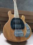 Custom 5 Strings Electric Bass Natural Wood Color with Ash Body Maple Fretboard