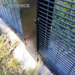 Green Black Galvanized Steel Metal Safety Perimeter Anti Climb Security Welded