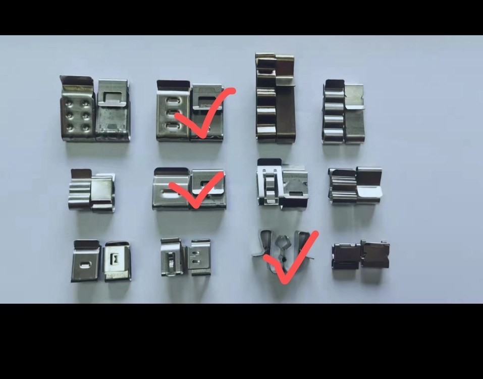SUS304 Polished Solar PV Cable Clips for Cable Management