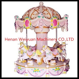 kids playground 6 Seats Music family rides carousel Merry Go Round Adjustable