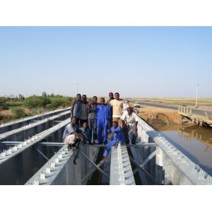 China Prefabricated Steel Girder Bridge Heavy Capacity With composite bridge deck on sale