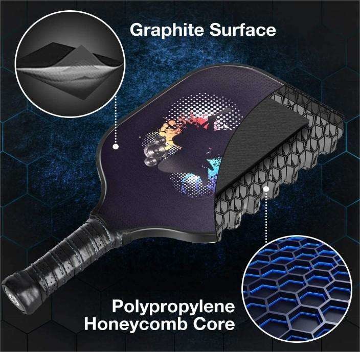 Carbon Fiber Pickleball Paddle Racket Thin Laminated Foam 280g
