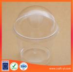 Ice cream plastic cup 200 ml hard PS in transparent colour 100 piece per carton