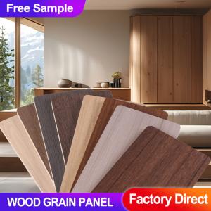 China Wood Grain Wall Panel Bamboo Charcoal Wood Veneer For Indoor Decorative Ceiling factory