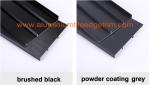 Anti Corrosion Brushed Aluminium Skirting Board For Curved Wall Decoration