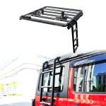 18-23 Wrangler Rubicon Jeep BLACK Stainless Steel Roof Rack Ladder for Off Road