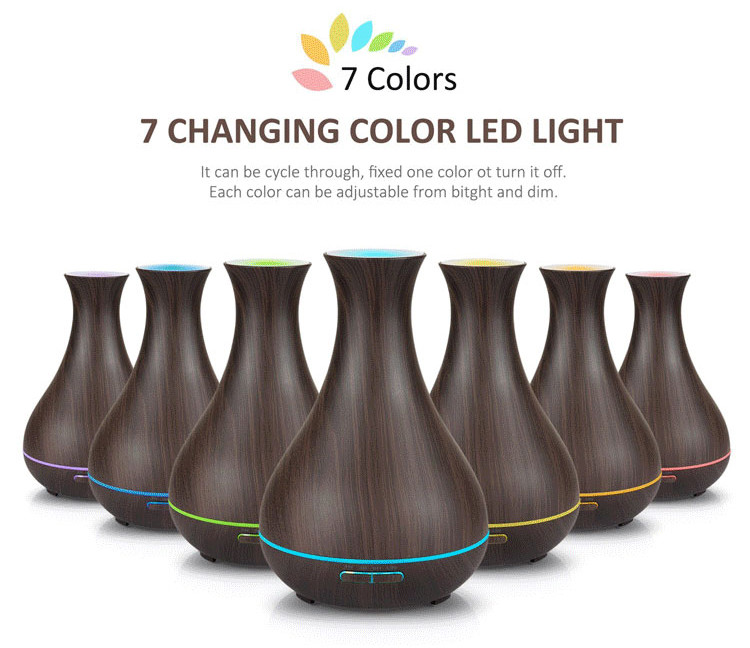Dark Wood Grain Oil Diffuser