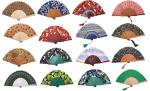 Foldable Chinese Japanese Fan for Hot Flash Church Decoration Music Festival