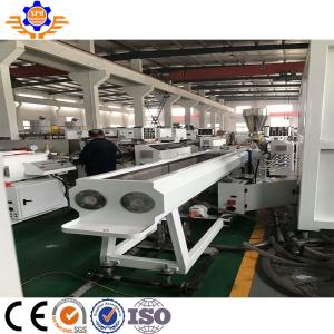 China High Capacity Pipe Extrusion Machine , Double Strands PVC Pipe Making Machine factory