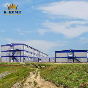 China Portable Accommodation Units Steel Frame House For Pipeline Project factory
