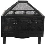 Customized Wire Welded Steel Barbecue Grills Wood Fired Metal Bbq Pit