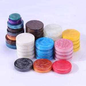 China Resin Custom Backgammon Set 30 Pieces Marble Backgammon Chips factory