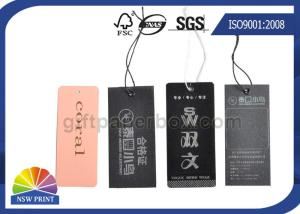 China Logo Luxurious swing tag printing Eyelet custom hang tags for clothing / Apparel Belt factory