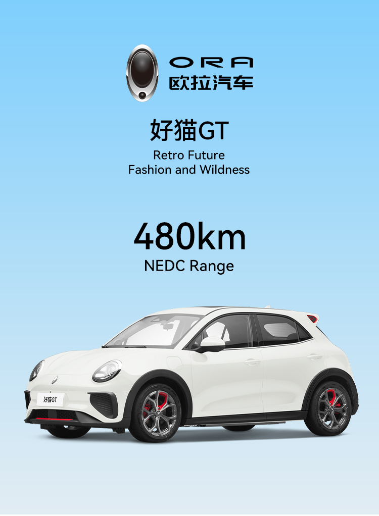 2650mm Wheelbase ORA Funky Cat GT/ORA Funky Cat Balei Mao Energy Vehicles Pure Electric 171hp Electric Utility Vehicle