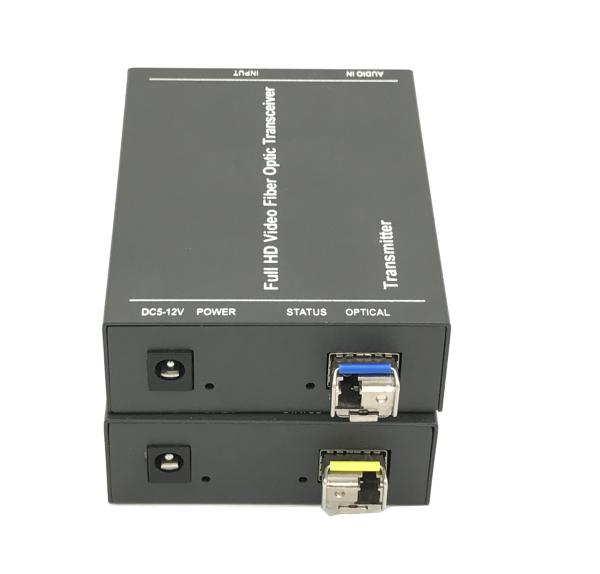 LC Connector HDMI Over Fiber Optic Extender 1920X1080P 60Hz OM3 Multimode Fiber