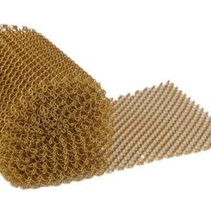 China Architectural Aluminum Mesh Coil Drapery for Partition Curtain Divider factory