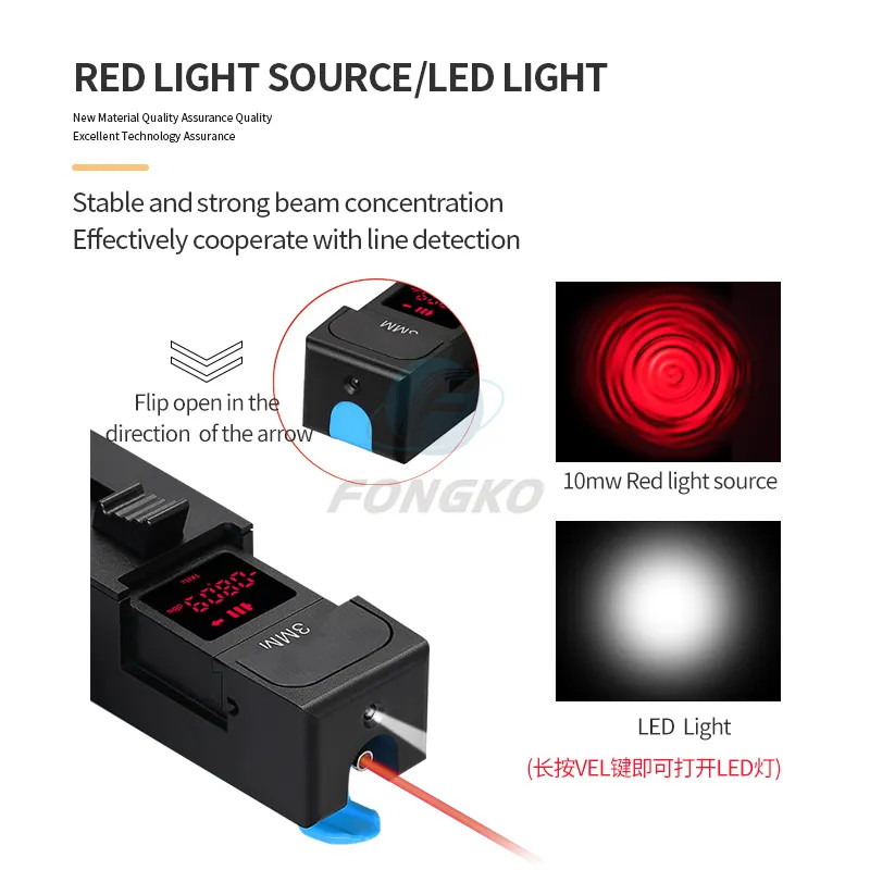 Fiber Optic Tester 10km Red Light Source Led Light All-in-one Machine Fiber Signal Identification Instrument