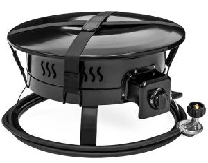 China Outdoor Camping Carbon Portable Propane Gas Fire Pit With Cover &amp; Carry Kit factory