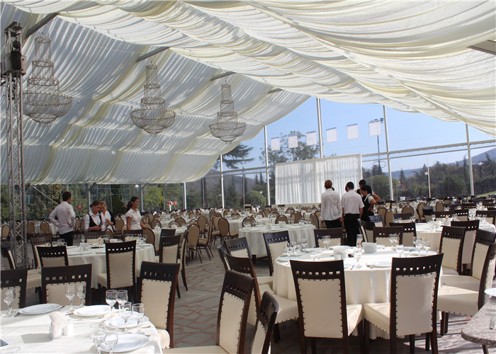 Aluminum Wedding Party Clear Event Tent Lining Decoration 10m * 20m