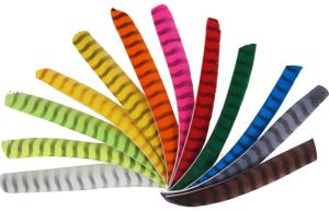 China 2/2.5/3/4/5 Inches Natural Turkey Right/Left Wing Parabolic And Shield Cut ,Solid And Barred Arrow Natural Feather factory