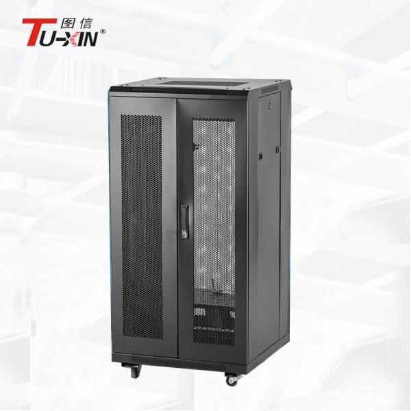 High Capacity Standing Network Cabinet Adjustable Feet Anti - Vibration With