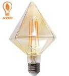 D95 E27 filament bulb amber Diamond edison LED Filament Bulbs 220-240V 8W led