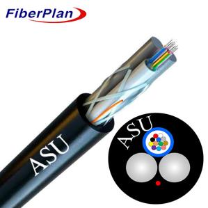 China Outdoor Aerial Single Sheath Mini ADSS ASU Fiber Optic Cable For 50-150m Span factory