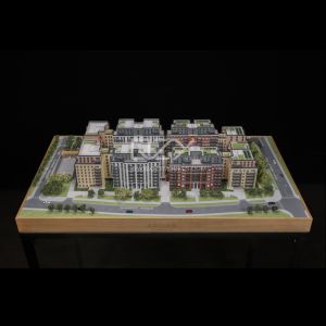 1:350 Scale Clapham Park Apartment Model with Illumination and 25 Days Lead Time