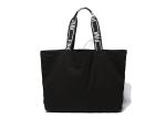 New Style Canvas Gift Bags , Text Pattern Canvas Beach Tote For Outdoor Travel