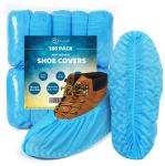 6.7in Width Waterproof Disposable Shoes Cover Anti Slip Clean Room Overshoes For